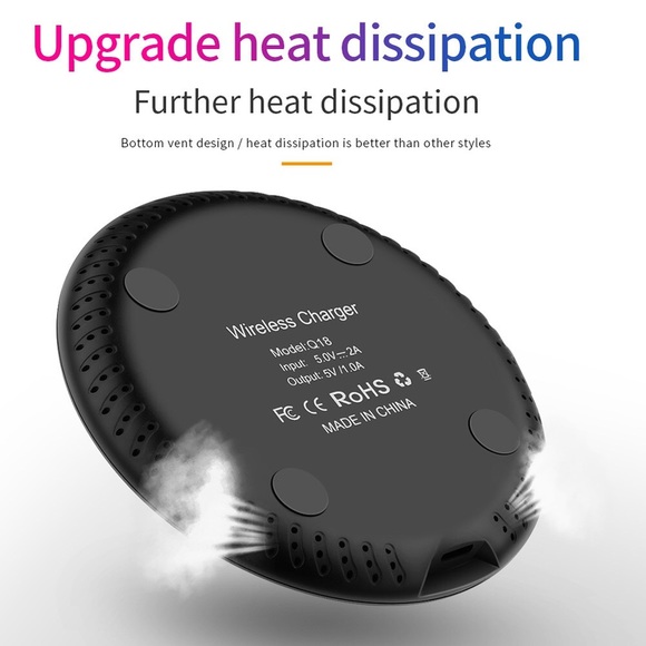 SEFKAII Portable Qi 10W Wireless FastCharging  Pad - Picture 8 of 15